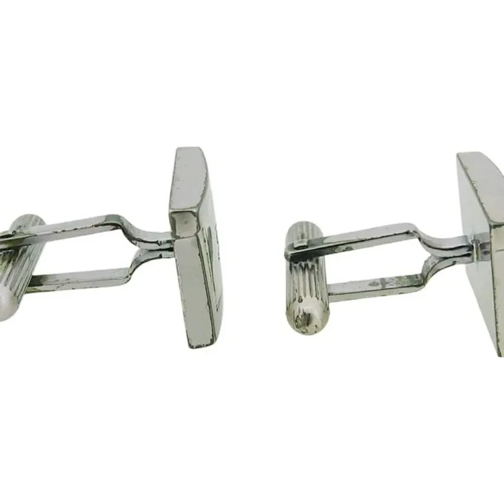 BURBERRY cuffs Silver black Women Authentic secondhand
